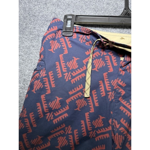 Patagonia Mens Navy Blue W Orange Print Board Shorts Swim Trunks Size 32 - Picture 5 of 10
